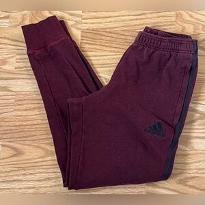 Adidas Climalite Maroon Tapered Joggers Men’s Size Small